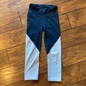 live love dream blue colorblock leggings